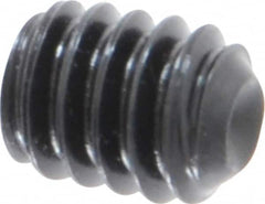 Holo-Krome - 1/4-20 UNC, 5/16" OAL, Cup Point Set Screw - Grade 8 Alloy Steel, 1/8" Key - Americas Industrial Supply