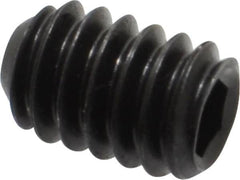 Holo-Krome - 1/4-20 UNC, 3/8" OAL, Cup Point Set Screw - Grade 8 Alloy Steel, 1/8" Key - Americas Industrial Supply