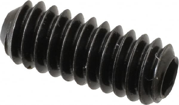 Holo-Krome - 1/4-20 UNC, 5/8" OAL, Cup Point Set Screw - Grade 8 Alloy Steel, 1/8" Key - Americas Industrial Supply
