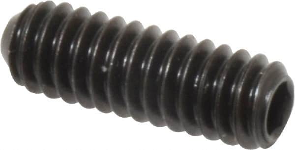 Holo-Krome - 1/4-20 UNC, 3/4" OAL, Cup Point Set Screw - Grade 8 Alloy Steel, 1/8" Key - Americas Industrial Supply