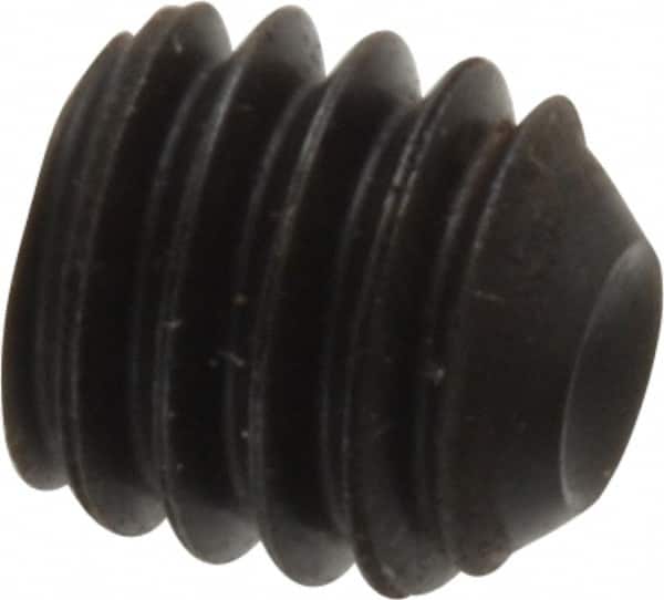 Holo-Krome - 5/16-18 UNC, 5/16" OAL, Cup Point Set Screw - Grade 8 Alloy Steel, 5/32" Key - Americas Industrial Supply