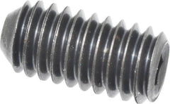 Holo-Krome - 5/16-18 UNC, 5/8" OAL, Cup Point Set Screw - Grade 8 Alloy Steel, 5/32" Key - Americas Industrial Supply