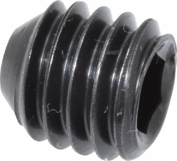 Holo-Krome - 3/8-16 UNC, 3/8" OAL, Cup Point Set Screw - Grade 8 Alloy Steel, 3/16" Key - Americas Industrial Supply