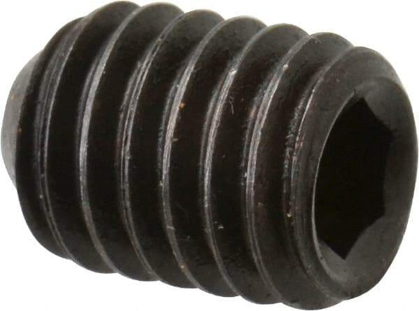Holo-Krome - 3/8-16 UNC, 1/2" OAL, Cup Point Set Screw - Grade 8 Alloy Steel, 3/16" Key - Americas Industrial Supply