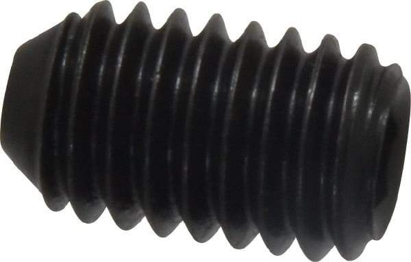 Holo-Krome - 3/8-16 UNC, 5/8" OAL, Cup Point Set Screw - Grade 8 Alloy Steel, 3/16" Key - Americas Industrial Supply