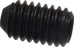 Holo-Krome - 3/8-16 UNC, 5/8" OAL, Cup Point Set Screw - Grade 8 Alloy Steel, 3/16" Key - Americas Industrial Supply
