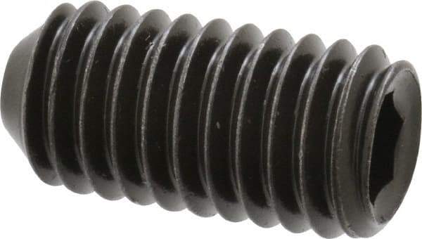 Holo-Krome - 3/8-16 UNC, 3/4" OAL, Cup Point Set Screw - Grade 8 Alloy Steel, 3/16" Key - Americas Industrial Supply