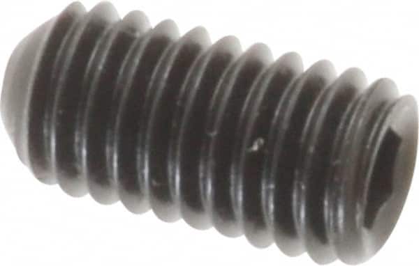 Holo-Krome - #10-32 UNF, 3/8" OAL, Cup Point Set Screw - Grade 8 Alloy Steel, 3/32" Key - Americas Industrial Supply