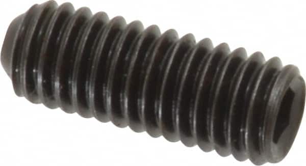 Holo-Krome - #10-32 UNF, 1/2" OAL, Cup Point Set Screw - Grade 8 Alloy Steel, 3/32" Key - Americas Industrial Supply