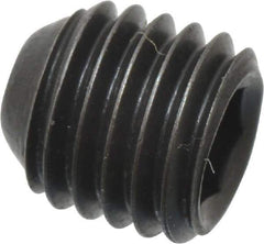 Holo-Krome - 1/4-28 UNF, 1/4" OAL, Cup Point Set Screw - Grade 8 Alloy Steel, 1/8" Key - Americas Industrial Supply