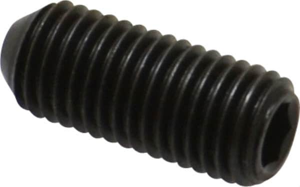 Holo-Krome - 5/16-24 UNF, 3/4" OAL, Cup Point Set Screw - Grade 8 Alloy Steel, 5/32" Key - Americas Industrial Supply