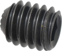 Holo-Krome - 5/16-18 UNC, 3/8" OAL, Internal Knurl Point Set Screw - Grade 8 Alloy Steel, 5/32" Key - Americas Industrial Supply