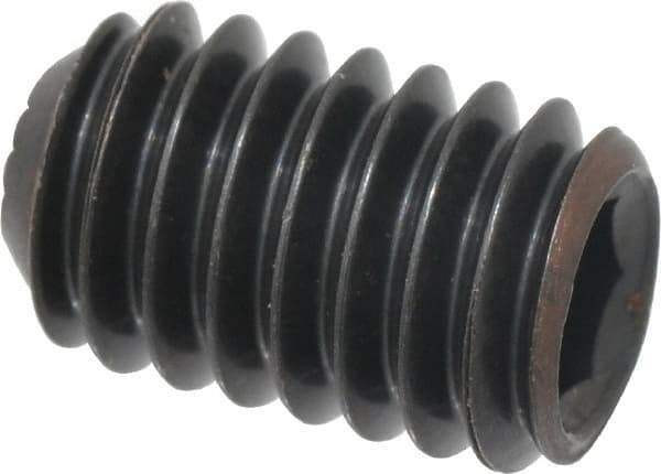 Holo-Krome - 5/16-18 UNC, 1/2" OAL, Internal Knurl Point Set Screw - Grade 8 Alloy Steel, 5/32" Key - Americas Industrial Supply