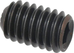 Holo-Krome - 5/16-18 UNC, 1/2" OAL, Internal Knurl Point Set Screw - Grade 8 Alloy Steel, 5/32" Key - Americas Industrial Supply