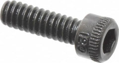 Made in USA - #4-40 UNC Hex Socket Drive, Socket Cap Screw - Alloy Steel, Black Oxide Finish, Fully Threaded, 3/8" Length Under Head - Americas Industrial Supply