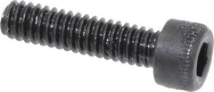 Made in USA - #5-40 UNC Hex Socket Drive, Socket Cap Screw - Alloy Steel, Black Oxide Finish, Fully Threaded, 1/2" Length Under Head - Americas Industrial Supply