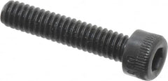 Made in USA - #5-40 UNC Hex Socket Drive, Socket Cap Screw - Alloy Steel, Black Oxide Finish, Fully Threaded, 5/8" Length Under Head - Americas Industrial Supply