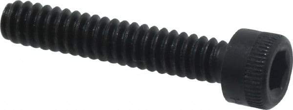 Made in USA - #6-32 UNC Hex Socket Drive, Socket Cap Screw - Alloy Steel, Black Oxide Finish, Fully Threaded, 3/4" Length Under Head - Americas Industrial Supply