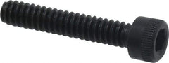 Made in USA - #6-32 UNC Hex Socket Drive, Socket Cap Screw - Alloy Steel, Black Oxide Finish, Fully Threaded, 3/4" Length Under Head - Americas Industrial Supply