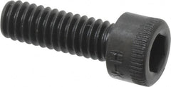 Made in USA - #8-32 UNC Hex Socket Drive, Socket Cap Screw - Alloy Steel, Black Oxide Finish, Fully Threaded, 1/2" Length Under Head - Americas Industrial Supply