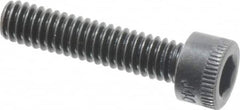 Made in USA - #8-32 UNC Hex Socket Drive, Socket Cap Screw - Alloy Steel, Black Oxide Finish, Fully Threaded, 3/4" Length Under Head - Americas Industrial Supply