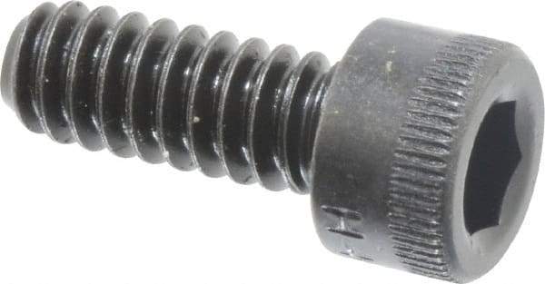 Made in USA - #10-24 UNC Hex Socket Drive, Socket Cap Screw - Alloy Steel, Black Oxide Finish, Fully Threaded, 1/2" Length Under Head - Americas Industrial Supply
