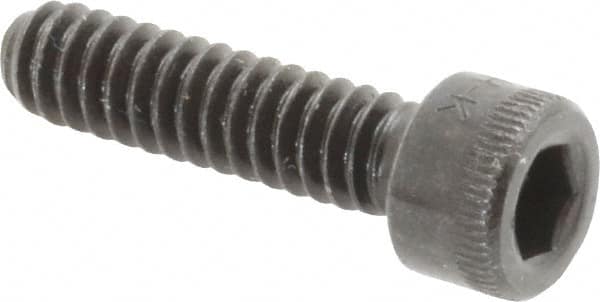Made in USA - #10-24 UNC Hex Socket Drive, Socket Cap Screw - Alloy Steel, Black Oxide Finish, Fully Threaded, 3/4" Length Under Head - Americas Industrial Supply