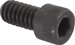Made in USA - 1/4-20 UNC Hex Socket Drive, Socket Cap Screw - Alloy Steel, Black Oxide Finish, Fully Threaded, 1/2" Length Under Head - Americas Industrial Supply