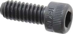 Made in USA - 1/4-20 UNC Hex Socket Drive, Socket Cap Screw - Alloy Steel, Black Oxide Finish, Fully Threaded, 5/8" Length Under Head - Americas Industrial Supply