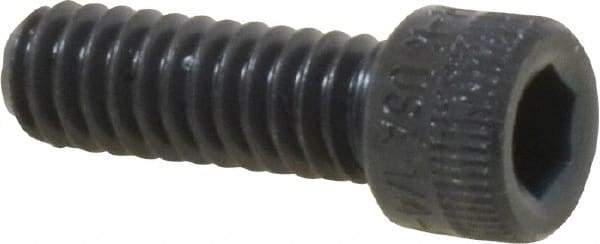 Made in USA - 1/4-20 UNC Hex Socket Drive, Socket Cap Screw - Alloy Steel, Black Oxide Finish, Fully Threaded, 3/4" Length Under Head - Americas Industrial Supply