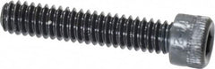 Made in USA - 1/4-20 UNC Hex Socket Drive, Socket Cap Screw - Alloy Steel, Black Oxide Finish, Fully Threaded, 1-1/4" Length Under Head - Americas Industrial Supply