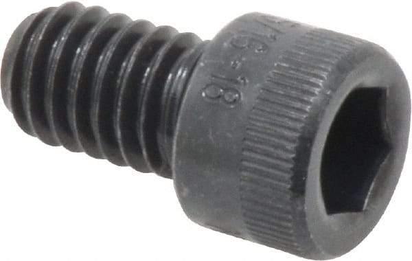 Made in USA - 5/16-18 UNC Hex Socket Drive, Socket Cap Screw - Alloy Steel, Black Oxide Finish, Fully Threaded, 1/2" Length Under Head - Americas Industrial Supply