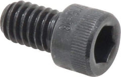 Made in USA - 5/16-18 UNC Hex Socket Drive, Socket Cap Screw - Alloy Steel, Black Oxide Finish, Fully Threaded, 1/2" Length Under Head - Americas Industrial Supply