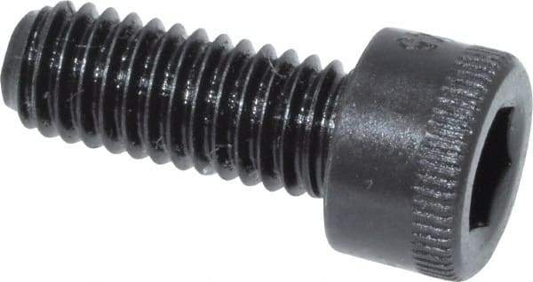Made in USA - #10-32 UNF Hex Socket Drive, Socket Cap Screw - Alloy Steel, Black Oxide Finish, Fully Threaded, 1/2" Length Under Head - Americas Industrial Supply