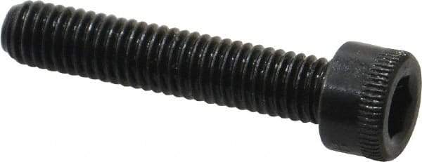 Made in USA - #10-32 UNF Hex Socket Drive, Socket Cap Screw - Alloy Steel, Black Oxide Finish, Fully Threaded, 1" Length Under Head - Americas Industrial Supply