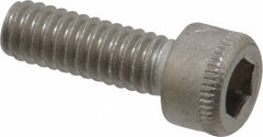 Holo-Krome - #8-32 UNC Hex Socket Drive, Socket Cap Screw - Grade 18-8 Stainless Steel, Passivated Finish, Fully Threaded, 1/2" Length Under Head - Americas Industrial Supply