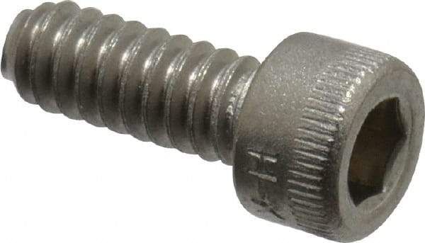 Holo-Krome - #10-24 UNC Hex Socket Drive, Socket Cap Screw - Grade 18-8 Stainless Steel, Passivated Finish, Fully Threaded, 1/2" Length Under Head - Americas Industrial Supply