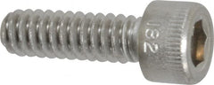 Holo-Krome - #10-24 UNC Hex Socket Drive, Socket Cap Screw - Grade 18-8 Stainless Steel, Passivated Finish, Fully Threaded, 5/8" Length Under Head - Americas Industrial Supply