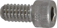 Holo-Krome - 1/4-20 UNC Hex Socket Drive, Socket Cap Screw - Grade 18-8 Stainless Steel, Passivated Finish, Fully Threaded, 1/2" Length Under Head - Americas Industrial Supply