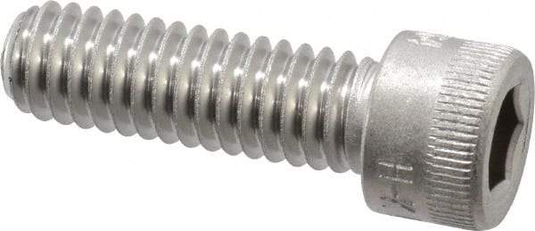 Holo-Krome - 5/16-18 UNC Hex Socket Drive, Socket Cap Screw - Grade 18-8 Stainless Steel, Passivated Finish, Fully Threaded, 1" Length Under Head - Americas Industrial Supply