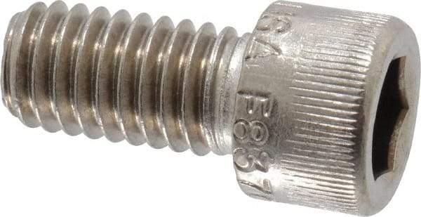 Holo-Krome - 3/8-16 UNC Hex Socket Drive, Socket Cap Screw - Grade 18-8 Stainless Steel, Passivated Finish, Fully Threaded, 3/4" Length Under Head - Americas Industrial Supply