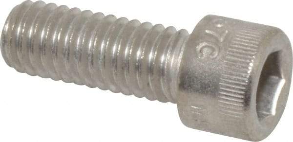 Holo-Krome - 3/8-16 UNC Hex Socket Drive, Socket Cap Screw - Grade 18-8 Stainless Steel, Passivated Finish, Fully Threaded, 1" Length Under Head - Americas Industrial Supply