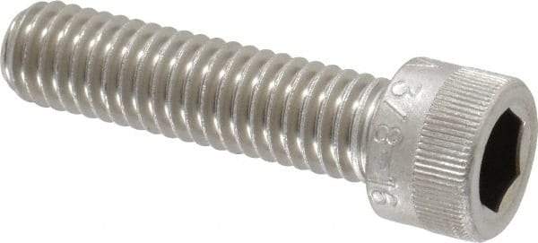 Holo-Krome - 3/8-16 UNC Hex Socket Drive, Socket Cap Screw - Grade 18-8 Stainless Steel, Passivated Finish, Fully Threaded, 1-1/2" Length Under Head - Americas Industrial Supply