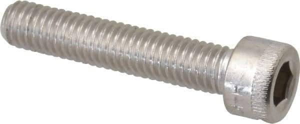 Holo-Krome - #10-32 UNF Hex Socket Drive, Socket Cap Screw - Grade 18-8 Stainless Steel, Passivated Finish, Fully Threaded, 1" Length Under Head - Americas Industrial Supply