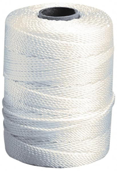 Value Collection - #18, Nylon Twisted Seine Twine - 180 Lbs. Breaking Strength, White, 1,000 Ft. per Lb. - Americas Industrial Supply