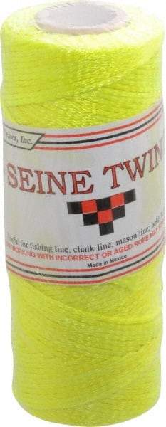 Value Collection - Nylon Braided Twine - 155 Lbs. Breaking Strength, Yellow - Americas Industrial Supply