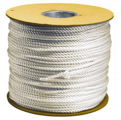 Value Collection - 100' Max Length Polypropylene Solid Braid Abrasion Resistant Rope - 1/4" Diam, 127 Lb Capacity - Americas Industrial Supply