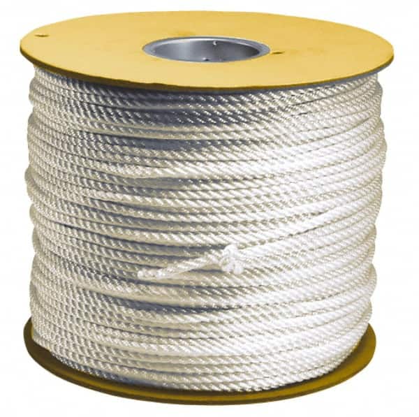 Value Collection - 200' Max Length Polypropylene Hollow Braid Flexible Rope - 1/4" Diam, 124 Lb Capacity - Americas Industrial Supply