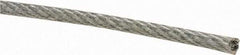 Value Collection - 1/8" x 3/32" Diam, Coated Aircraft Cable Wire - 920 Lb Breaking Strength, 7 x 7 Strand Core, Vinyl Coating - Americas Industrial Supply