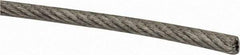 Value Collection - 1/8" x 3/32" Diam, Coated Aircraft Cable Wire - 920 Lb Breaking Strength, 7 x 7 Strand Core, Nylon Coating - Americas Industrial Supply